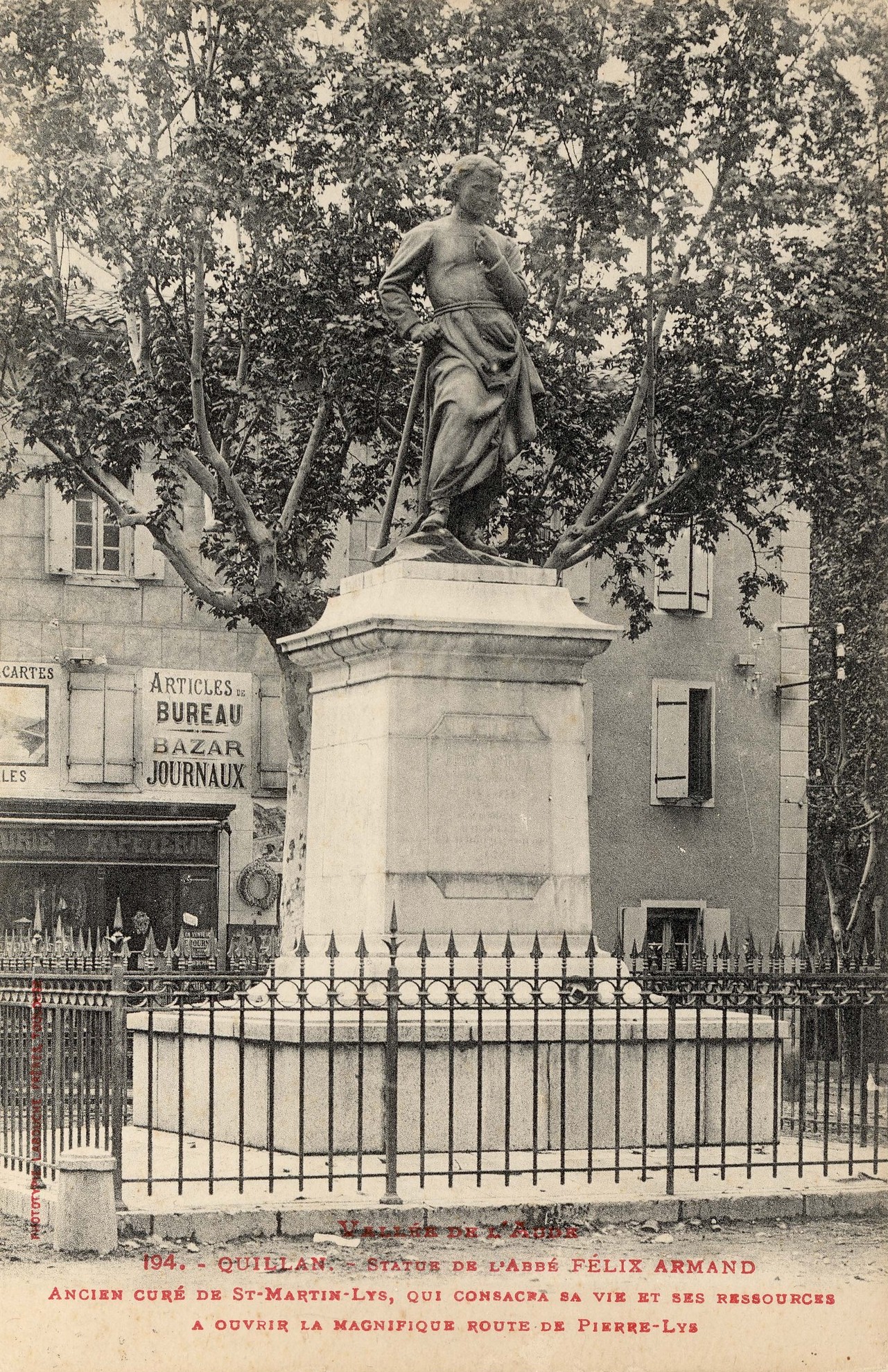 carte postales de la Statue de bronze de Félix Armand 8